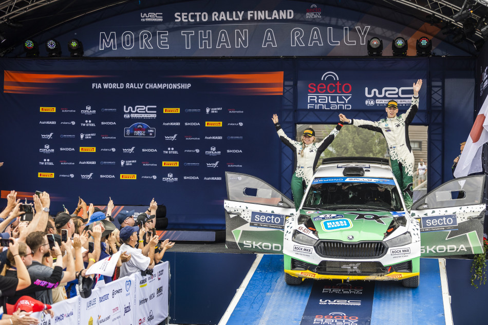 2023 WRC - Secto Rally Finland - Enni Mälkonen and Sami Pajari, Toksport WRT2 Skoda Fabia RS (photo Nikos Katikis / DPPI)