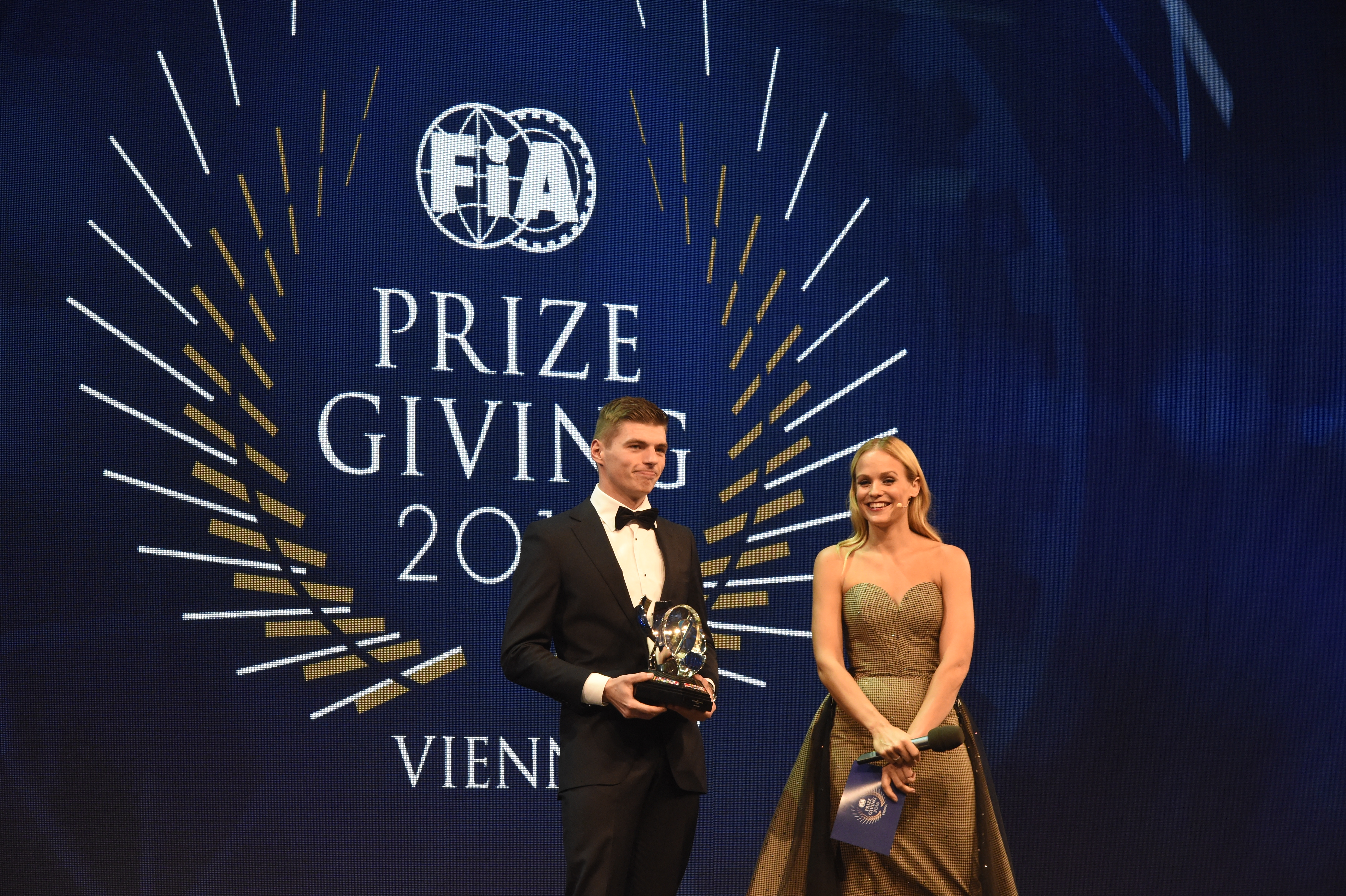 Every year several prizes are giving. Награждение FIA. FIA Gala. Prize giving.