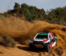 Yazeed Al-Rajhi (SAU)/Dirk Von Zitzewitz (GER), Overdrive Racing, Toyota Hilux Overdrive, at the Rallye du Maroc 2022, round three of the W2RC (Photo Julien Delfosse / DPPI).