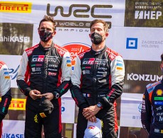 2021 Rally Croatia - Final Podium - Seb Ogier & Julien Ingrassia