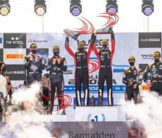 2021 WRC - Rally Estonia - FInal podium (DPPI Media / N. Katikis)