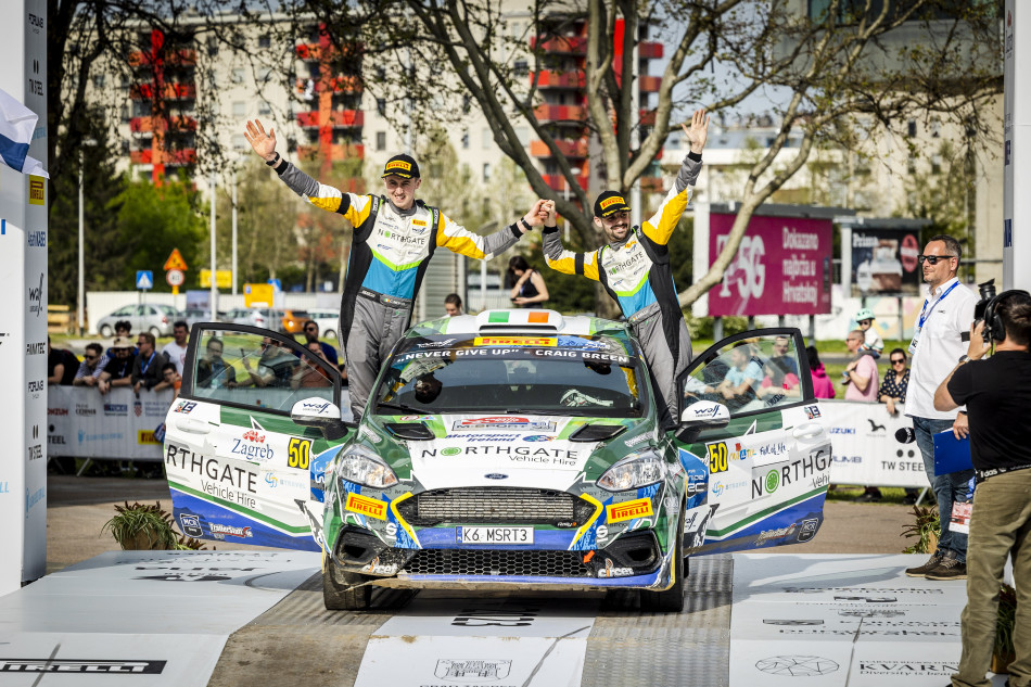 2023 WRC - Rally Croatia - Eamonn Kelly/Conor Mohan, Junior WRC winners, Ford Fiesta Rally3 (Photo: Nikos Katikis/DPPI)