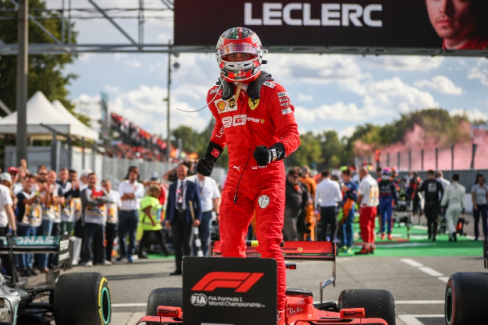 F1 Leclerc edges epic battle with Hamilton to take Monza victory