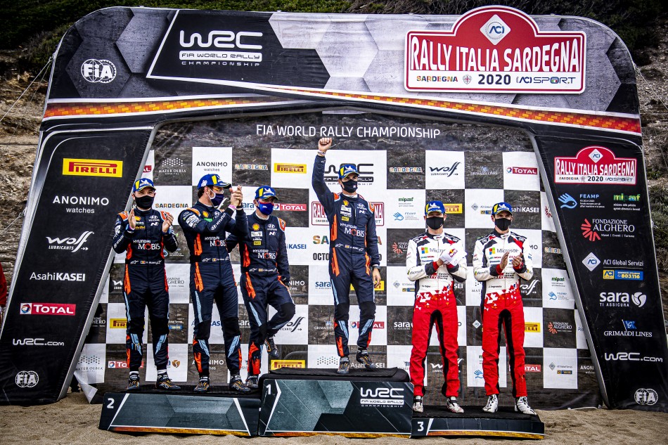 2020 WRC - Rally Italia Sardegna - Power Stage Podium