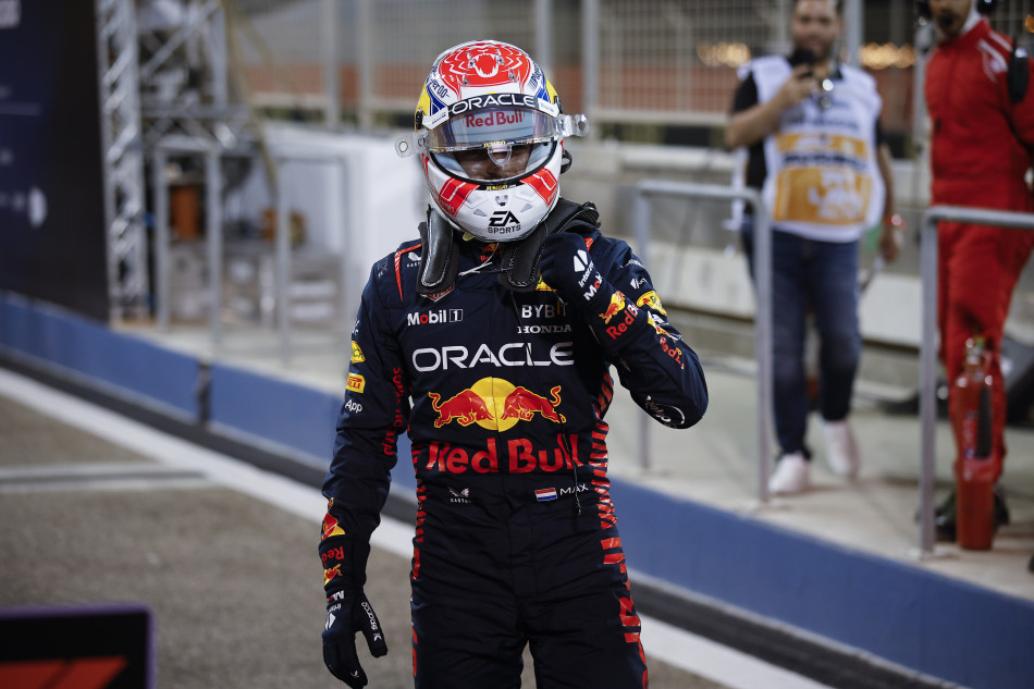 F1 Verstappen on pole as Red Bull lock out front row in Bahrain