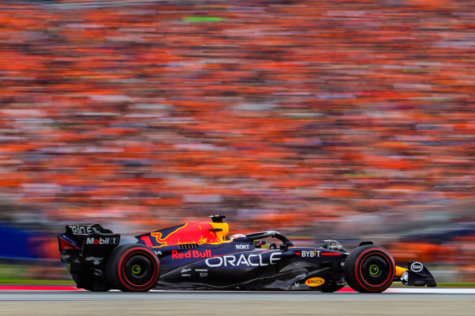 F1 Verstappen and P rez lock out front row for Red Bull in