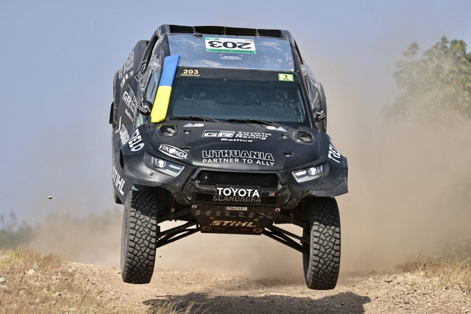 2022 FIA European Cup for Cross-Country Bajas - Hungarian Baja - Benediktas Vanagas (LTU)/Kuldar Sikk (EST), Toyota Hilux (photo: event oragniser)