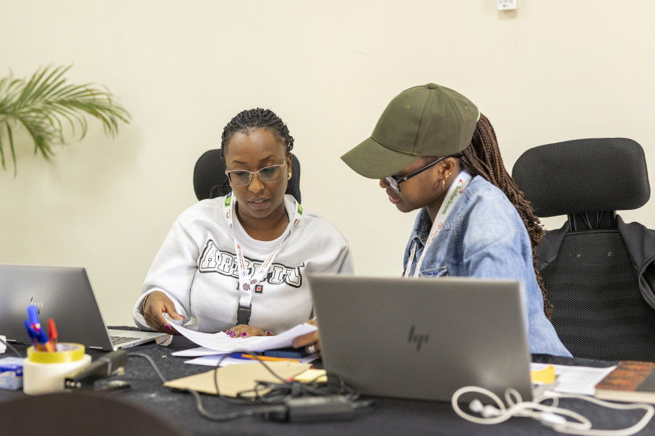 2025 Safari Rally Kenya - Assistant Secretaries to the Stewards Ida Tallam (right) and Maureen Wahu (left)