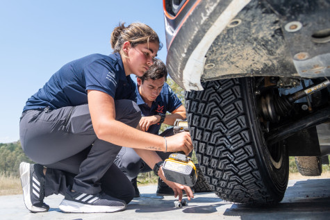 FIA Rally Star training camp - Annia Cilloniz and co-driver Alvaro during the "team observation" training