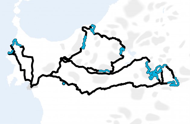 2016 Rally Italia Sardegna - Stage Map