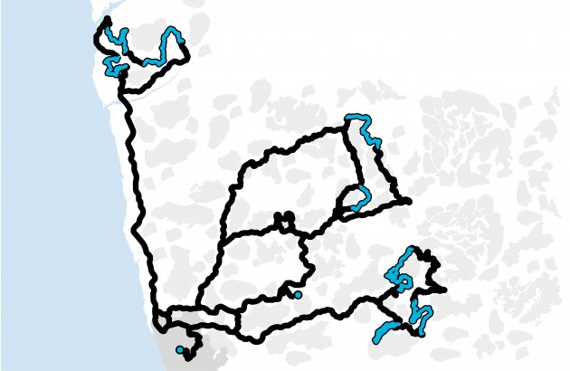 2016 Rally de Portrugal - Stage Map