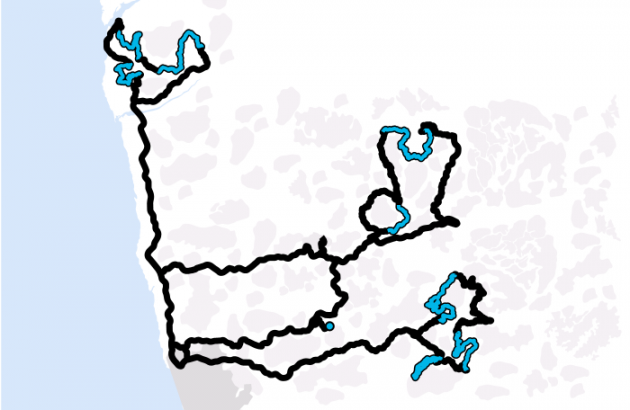 WRC 2015 Stage Map