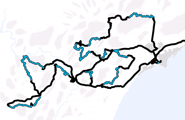 2015 Rally de España - Stage Map