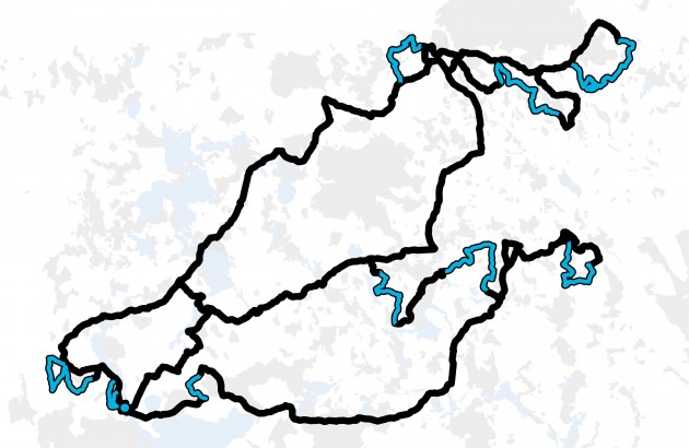 2016 Rally Poland - Stage Map