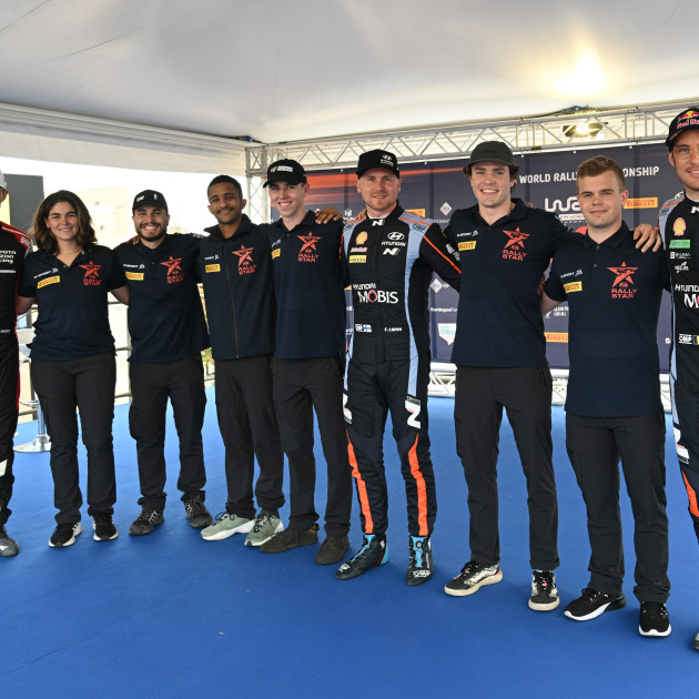 2023 WRC - Rally Italia Sardegna - FIA Rally Star participants meeting the Sébastien Ogier, Esapekka Lappi and Thierry Neuville