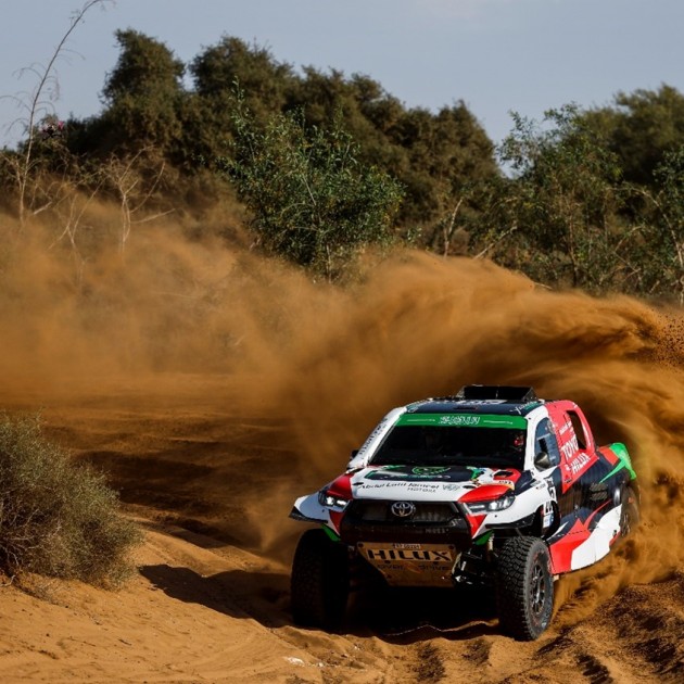 Yazeed Al-Rajhi (SAU)/Dirk Von Zitzewitz (GER), Overdrive Racing, Toyota Hilux Overdrive, at the Rallye du Maroc 2022, round three of the W2RC (Photo Julien Delfosse / DPPI).