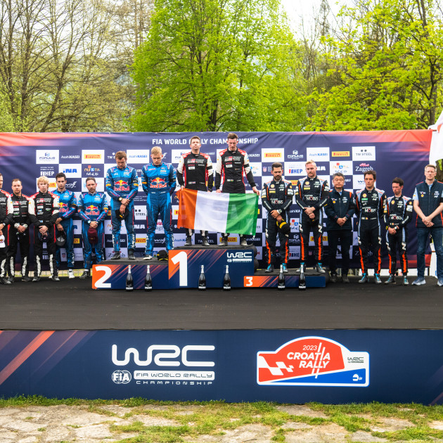 2023 WRC - Rally Croatia - Final Power Stage podium and tribute to Craig Breen (photo Jaanus Ree / Red Bull Content Pool)