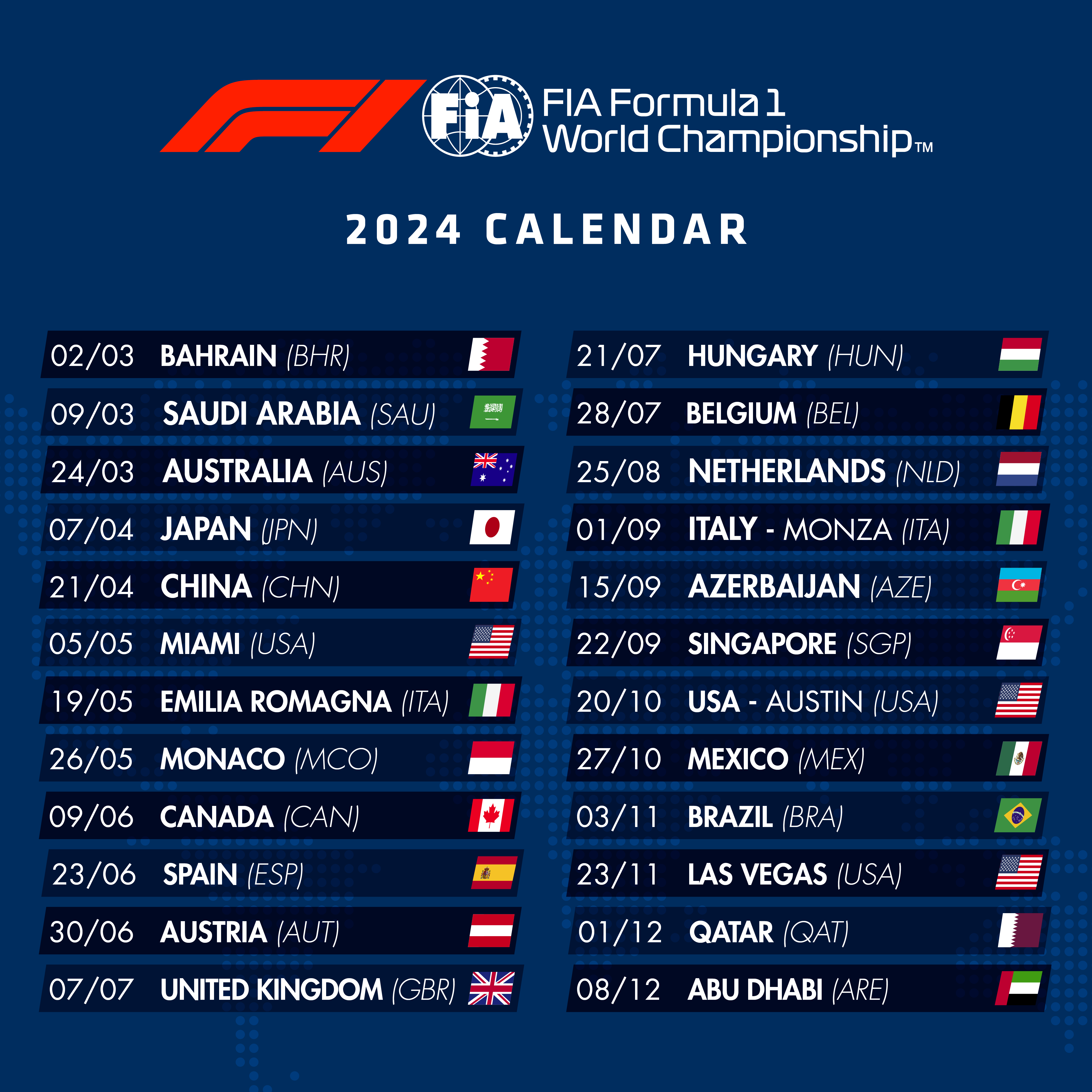 F1 2024 Teams List   2024 Calendar Graphic Final 