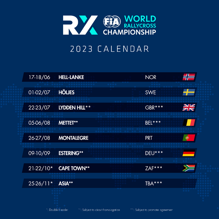 2024 Global Rallycross Schedule Validit Carte Identit   Calendrier 2023 World Rallycross 